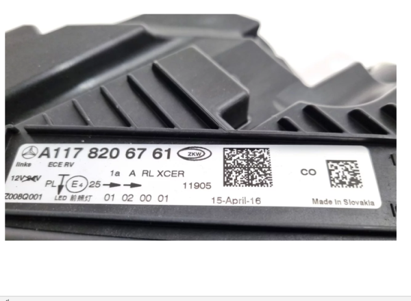 FARO FULL  LED  IZQUIERDO  MERCEDES-BENZ CLA C117 X117 2016 – 2019 A1179067800 A1178206761 1EX 354 880-011 - Imagen 4